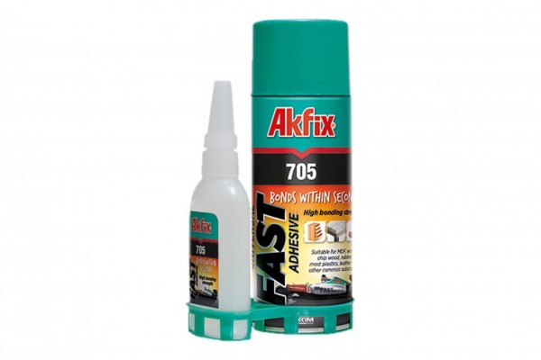 KIT COLA INSTANTÂNEA EM GEL + ACELERADOR - AKFIX