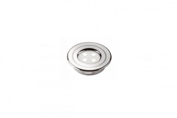 LUMINÁRIA LED CROMADO REDONDO 6000K BRANCO FRIO - RENNA 