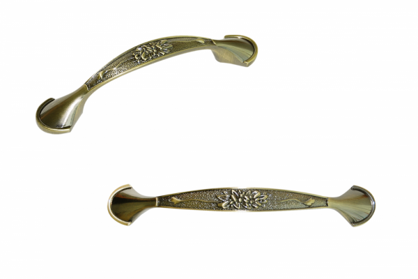 PUXADOR ANTIQUE BRILHANTE ZAMAC 2025 128MM - CRIATIVA 
