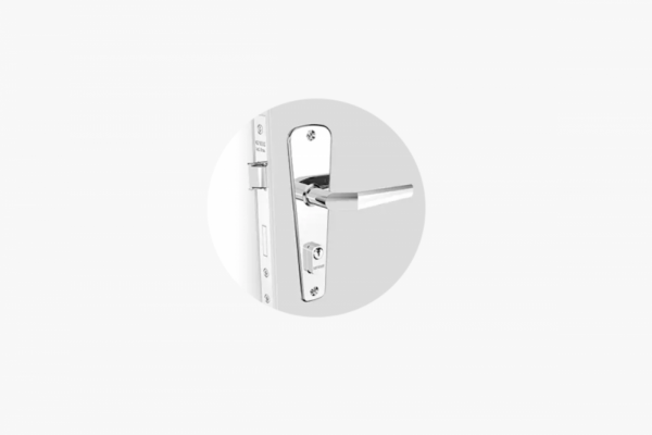 FECHADURA POPLINE RETA EXT CROMADO ESP11 - SOPRANO