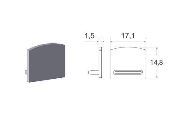 PONTEIRA 44 LED 01 BRANCO - ALTERNATIVA
