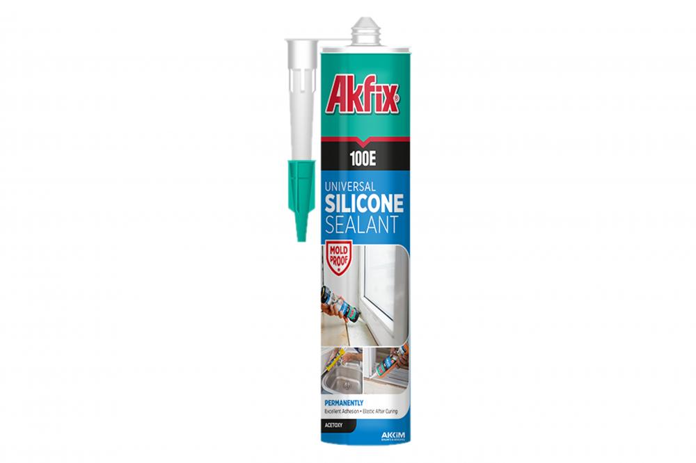 SILICONE UNIVERSAL TRANSPARENTE ACÉTICO - AKFIX