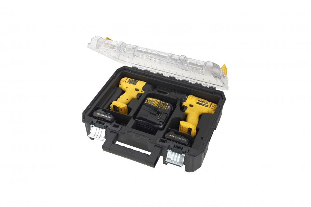 KIT PARAFUSADEIRA / FURADEIRA DCD700 + PARAFUSADEIRA DE IMPACTO DCF805 - DEWALT