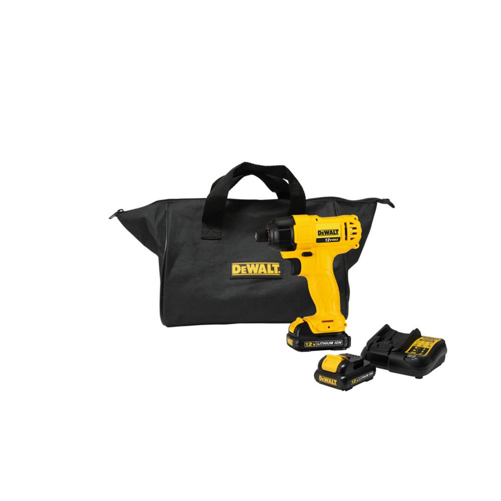 PARAFUSADEIRA DE IMPACTO 1/4'' (6,35 MM) 12V MÁX* ÍON DE LÍTIO - DEWALT 