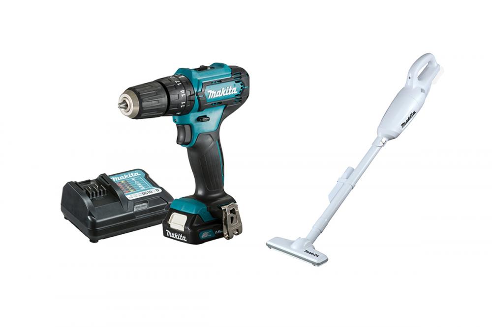 COMBO PARAFUSADEIRA 12V + ASPIRADOR DE PÓ 12V - MAKITA 
