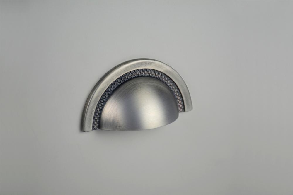 PUXADOR SHELL NÍQUEL VELHO 64MM - ZEN 