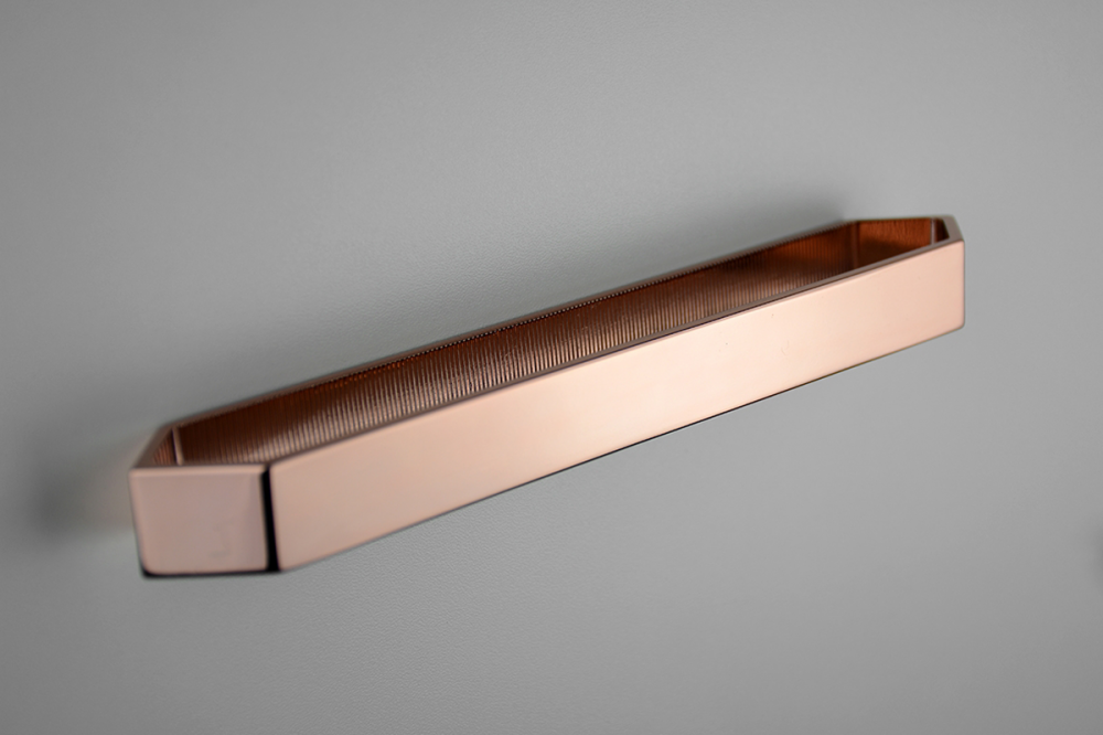PUXADOR ELEMENTO DOURADO 128MM - ZEN