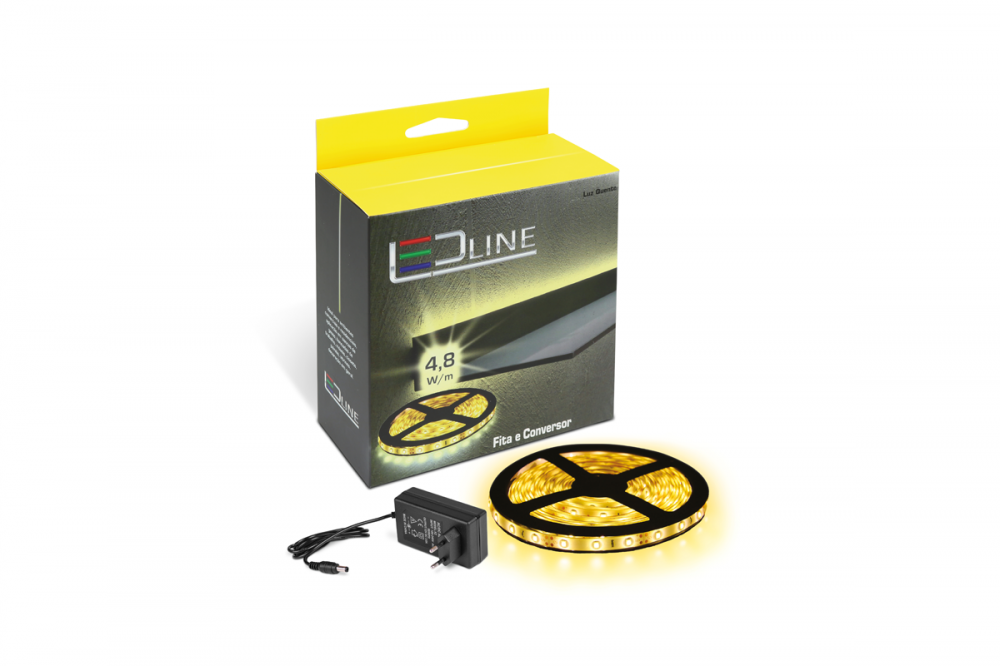 FITA LED BRANCO QUENTE 5 METROS - LEDLINE 