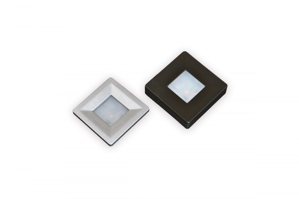 LUMINÁRIA LED LYON QUADRADA 35MM PRETA BF - ATIVA LUZ 