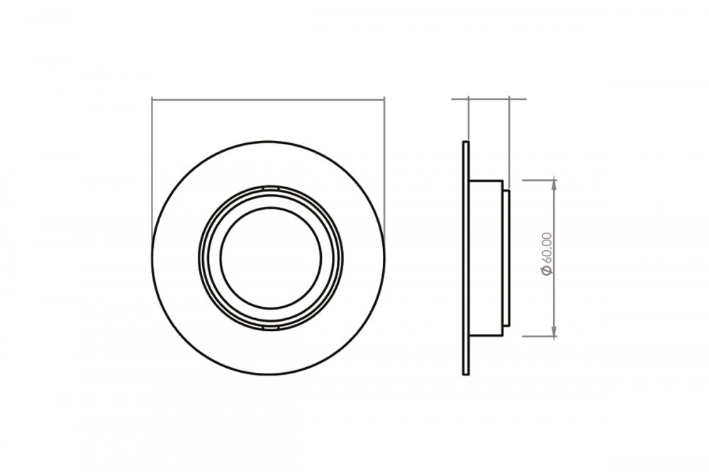 LUMINÁRIA LED MARSELHA REDONDA 60MM PRATA BF - ATIVA LUZ
