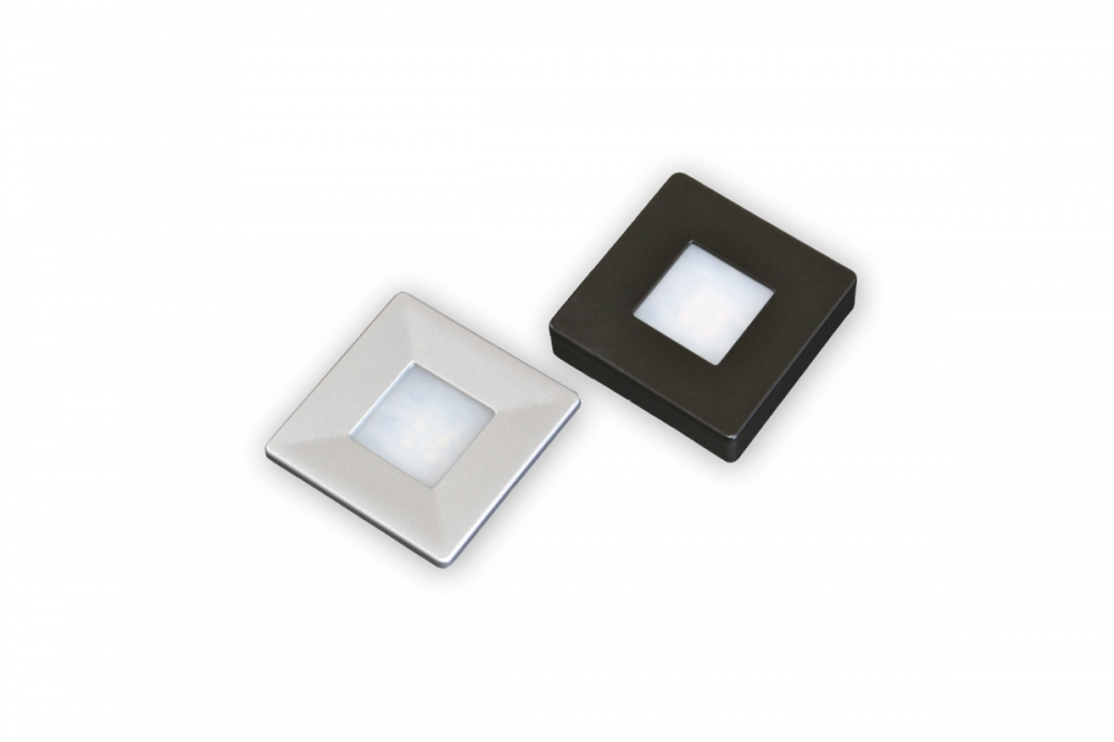 LUMINÁRIA LED NICE QUADRADO 45MM CROMADO BQ - ATIVA LUZ 