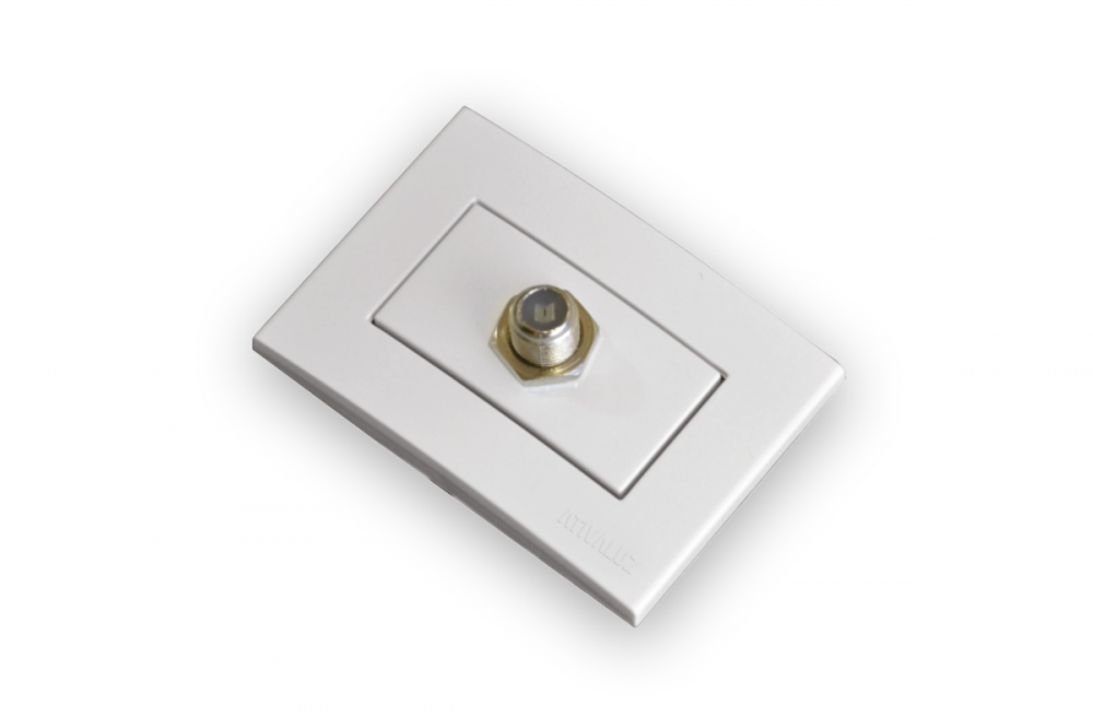 TOMADA TV/SAT COAXIAL BRANCO - ATIVA LUZ