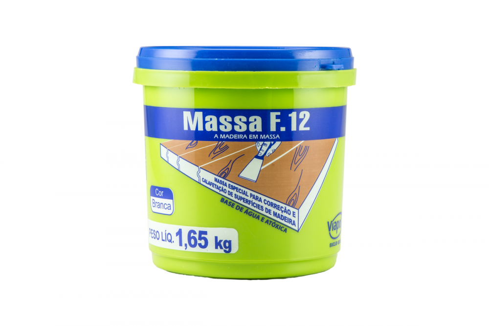 MASSA F12 BRANCA 1,65KG - VIAPOL
