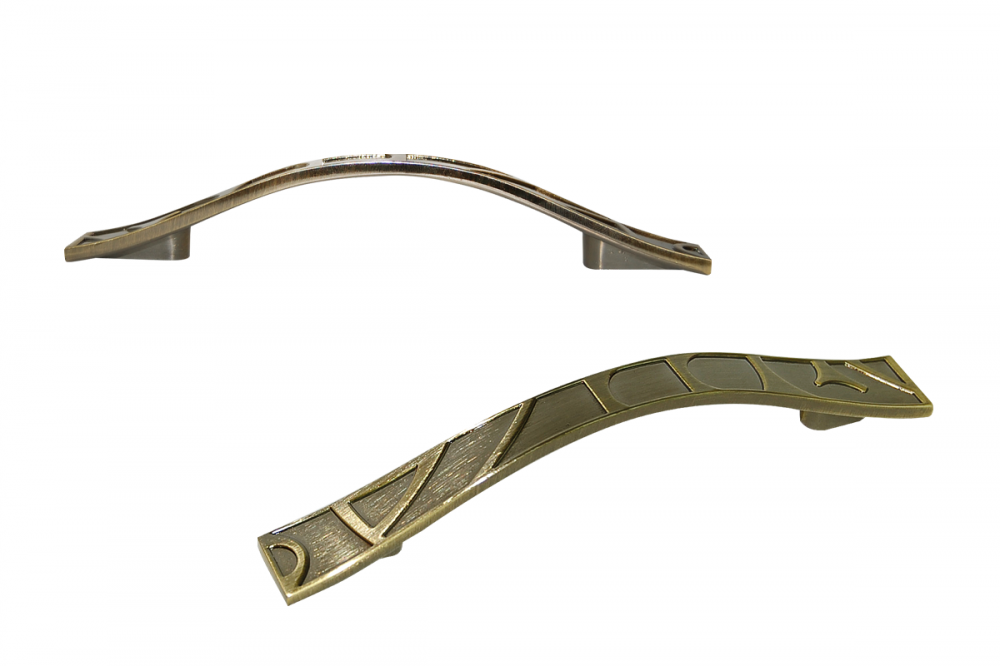 PUXADOR ANTIQUE BRILHANTE ZAMAC 2030 96MM - CRIATIVA 