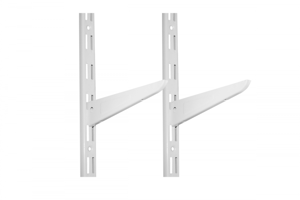 SUPORTE DUPLO CREMALHEIRA PARA PRATELEIRA 370MM - CRIATIVA 