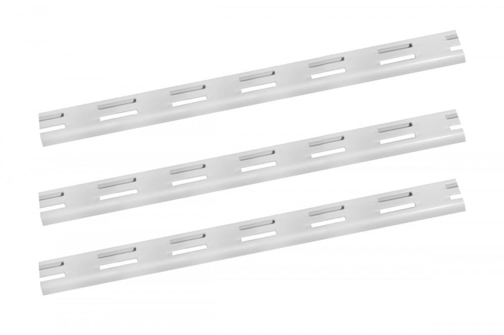 TRILHO DUPLO CREMALHEIRA PARA PRATELEIRA 1500MM - CRIATIVA 