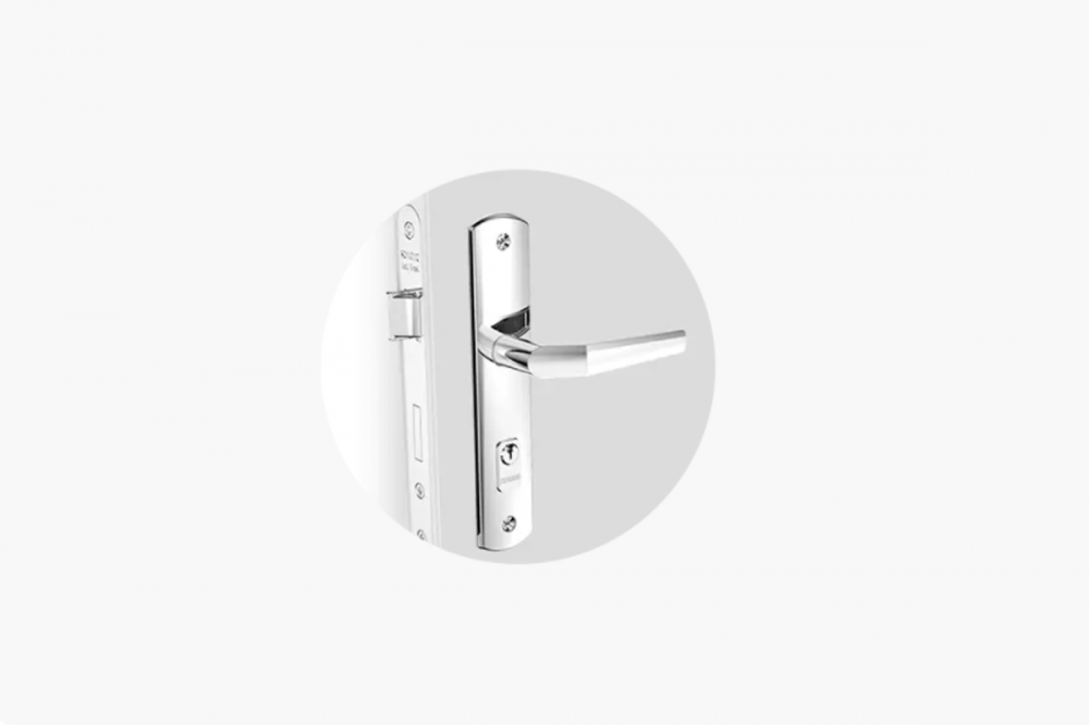 FECHADURA POPLINE RETA EXT CROMADO ESP26 - SOPRANO 