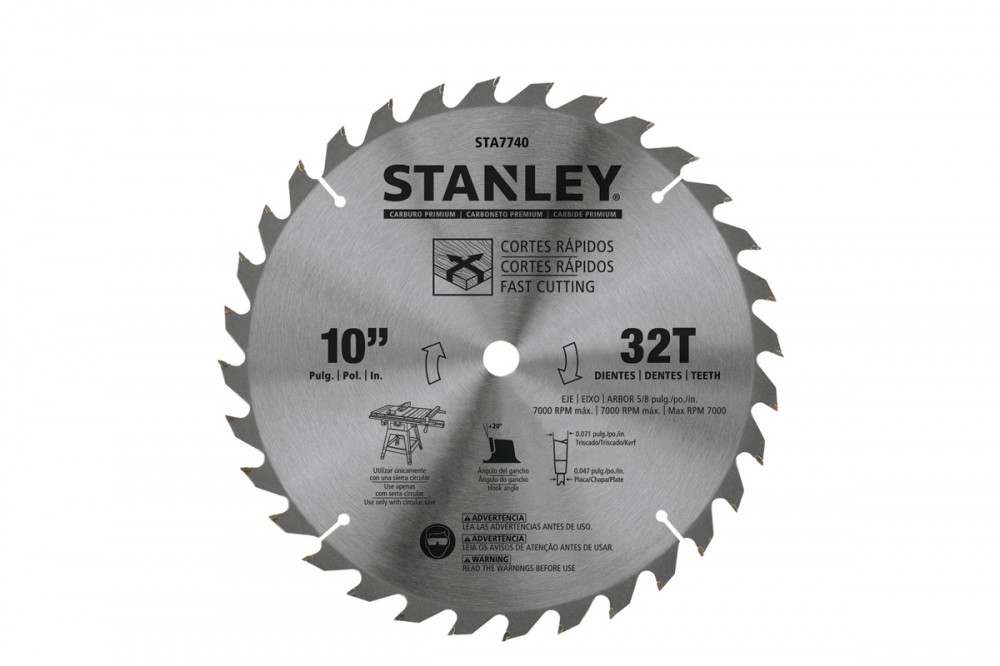 LÂMINA DE SERRA ESQUADRIA 254MM 32 DENTES - STANLEY
