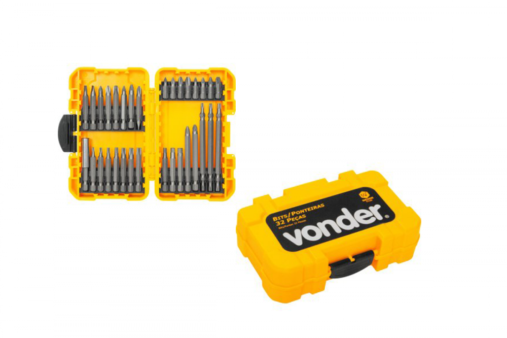 BIT/PONTEIRAS CRV C/ 32 PEÇAS - VONDER 