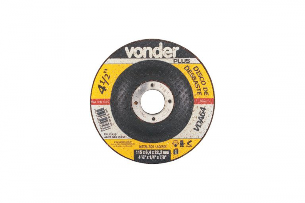 DISCO DE DESBASTE 4 ½ - VONDER 