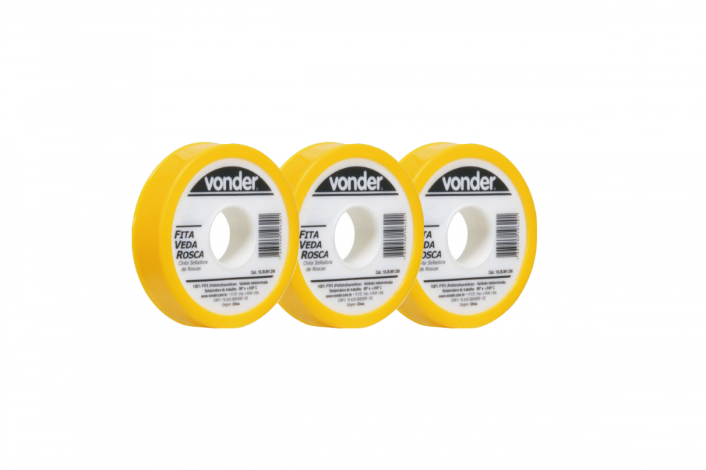 FITA VEDA-ROSCA 18 MM X 5 M - VONDER 
