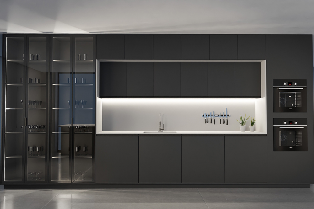 PERFIL LED 01 PRETO 6 METROS - ALTERNATIVA