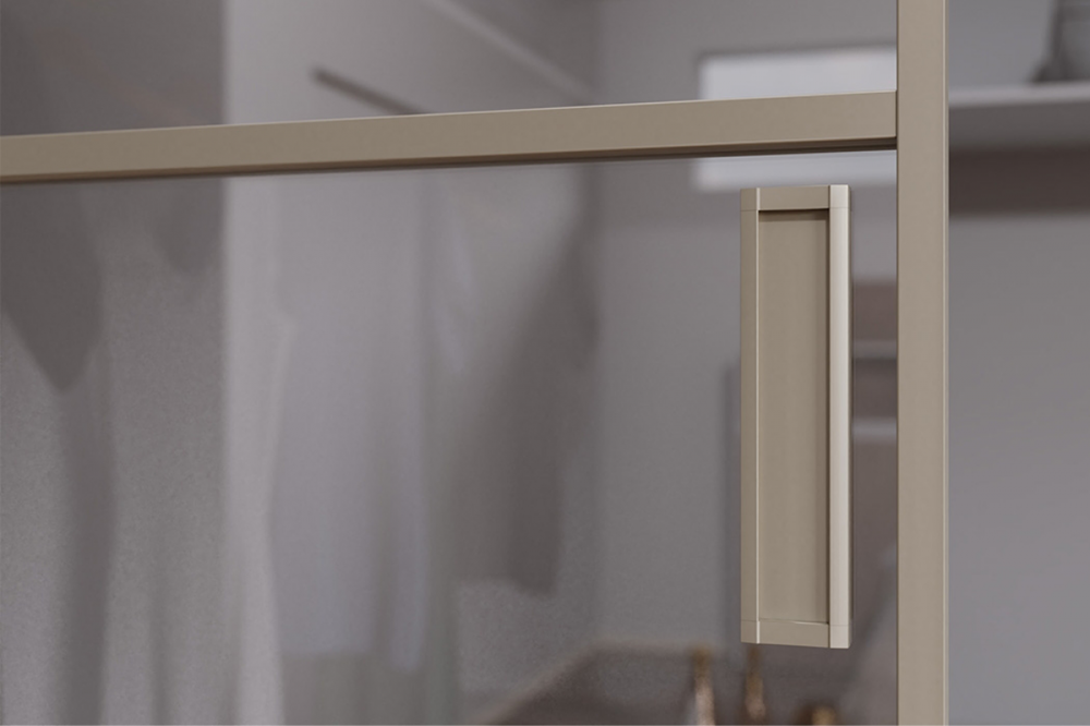 PERFIL PUXADOR STRETTO BRONZE 6 METROS - ALTERNATIVA 