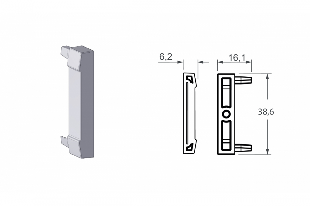 PONTEIRA 19 ANODIZADO - ALTERNATIVA 
