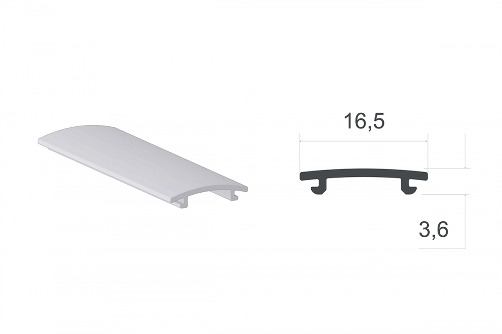 DIFUSOR 03 LED 01, 02, 03  3 METROS - ALTERNATIVA