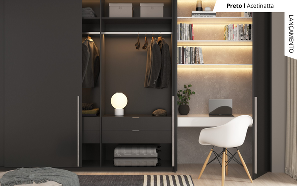 CHAPA MDF PRETO 18MM - DURATEX